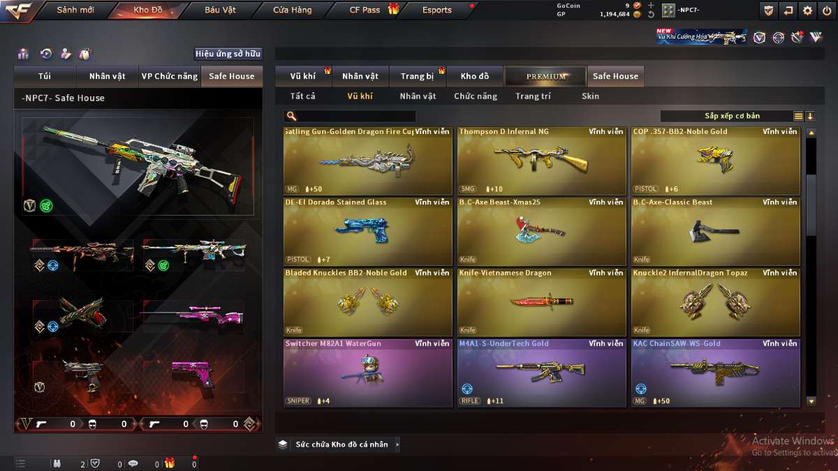 shop acc cf uy tin gia re